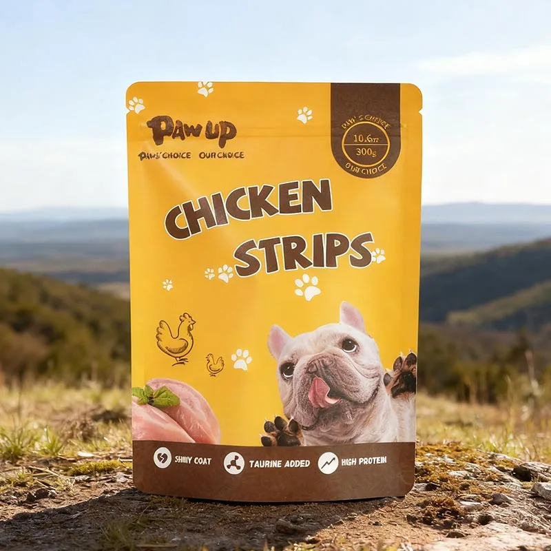 Paper kraft ekologikoak katuaren janari-poltsak Paper kraft ekologikoak katuaren janari-poltsak