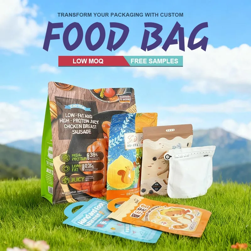 Colorful printed exquisite dried fruit and nut packaging bags